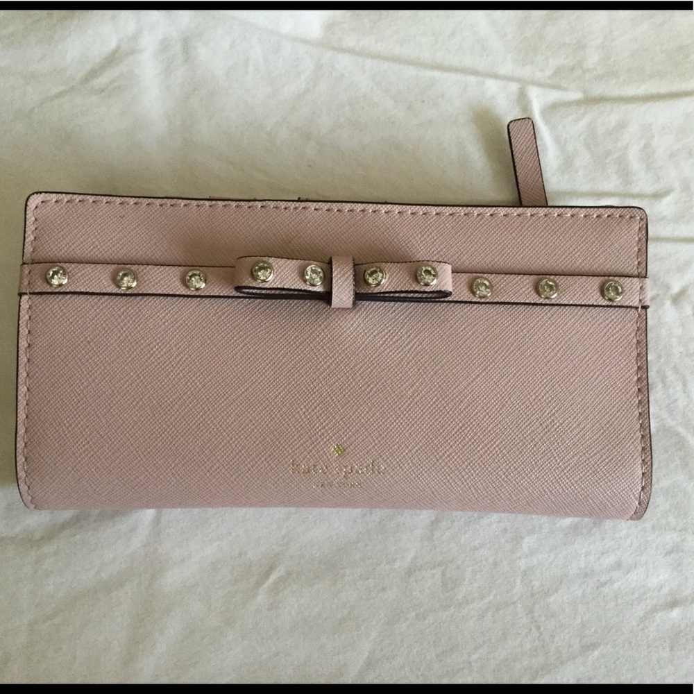 KATE SPADE LAUREL WAY STACY JEWELED WALLET - Picture 1 of 4